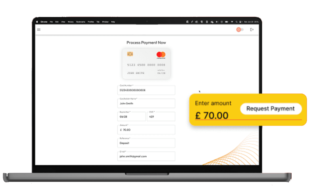 Virtual Terminal Payment Form Screenshot